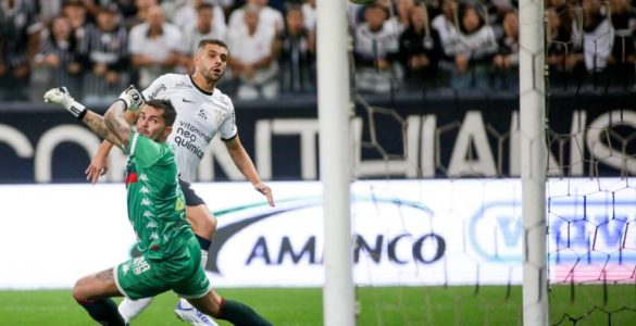 Junior Moraes marcou pela primeira vez com a camisa do Timão (Rodrigo Coca/Agência Corinthians)