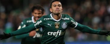 Dudu comemora gol do Palmeiras no Couto Pereira (Twitter/Palmeiras)